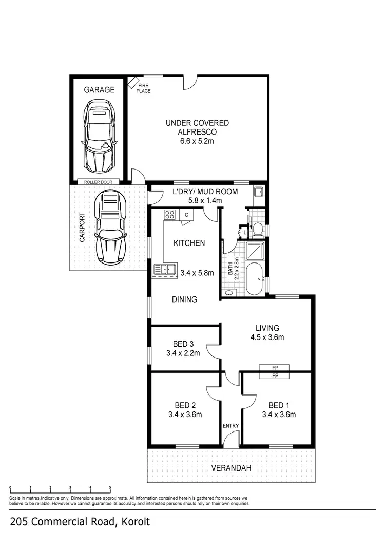 Floorplan of Homely house listing, 205 Commercial Road, Koroit VIC 3282