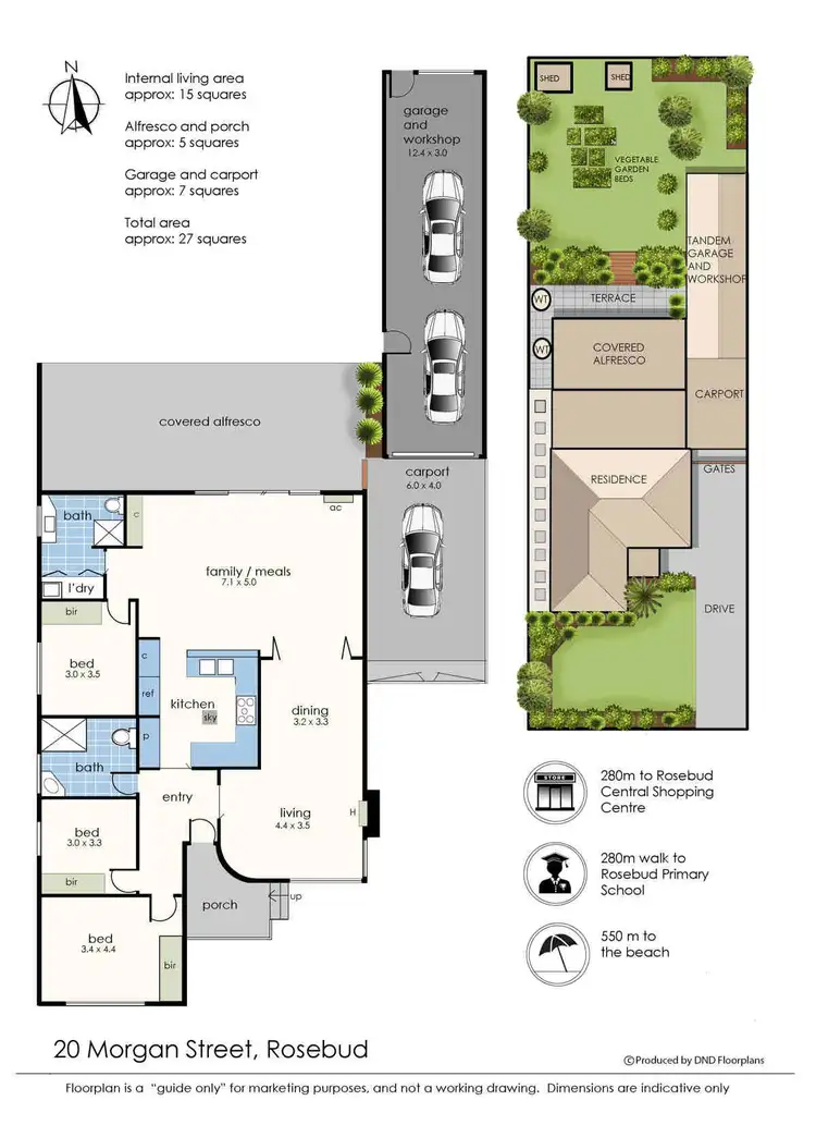 Floorplan of Homely house listing, 20 Morgan Street, Rosebud VIC 3939