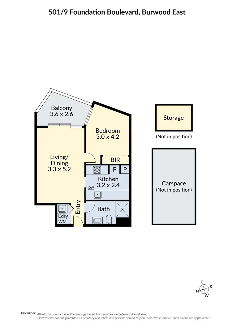 Floorplan of Homely apartment listing, 501/9 Foundation Boulevard, Burwood East VIC 3151
