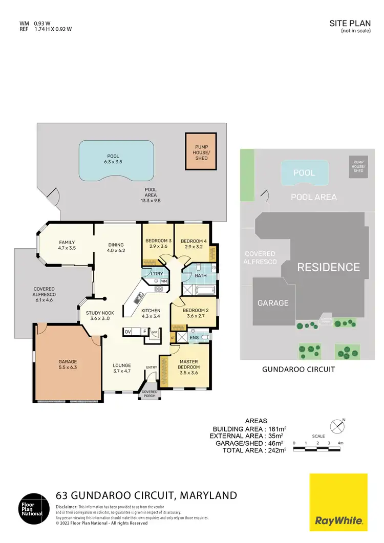 Floorplan of Homely house listing, 63 Gundaroo Circuit, Maryland NSW 2287