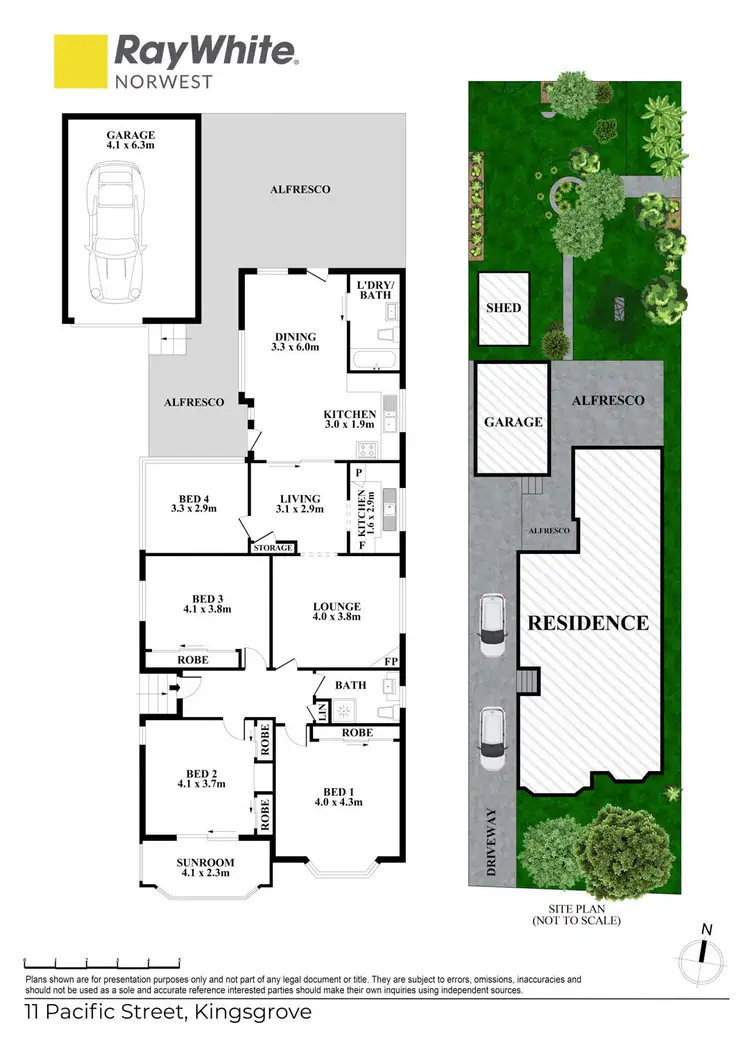 Floorplan of Homely house listing, 11 Pacific Street, Kingsgrove NSW 2208
