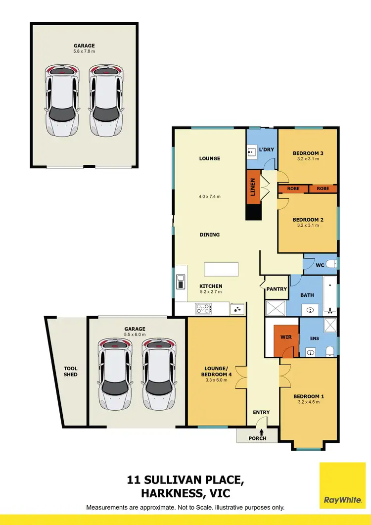 Floorplan of Homely house listing, 11 Sullivan Place, Harkness VIC 3337