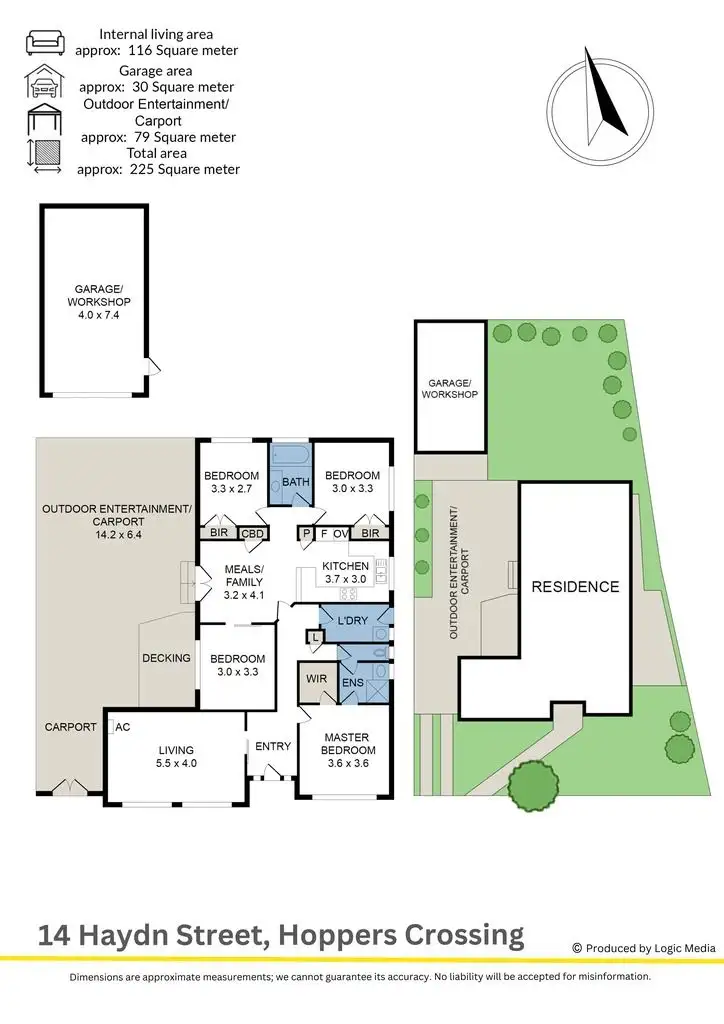 Floorplan of Homely house listing, 14 Hayden Street, Hoppers Crossing VIC 3029