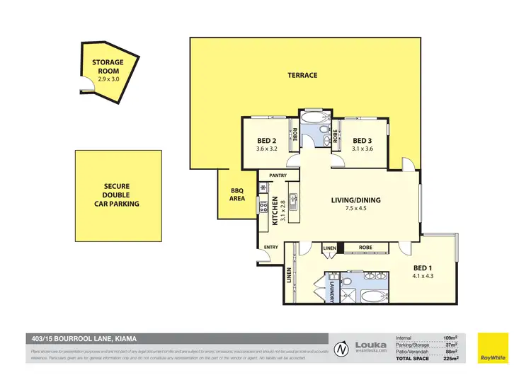 Floorplan of Homely apartment listing, 403/15 Bourrool Lane, Kiama NSW 2533