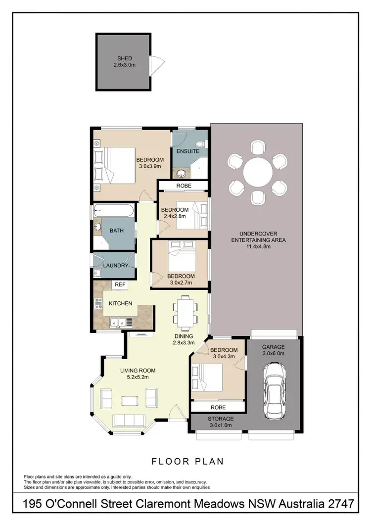 Floorplan of Homely house listing, 195 O'Connell Street, Claremont Meadows NSW 2747