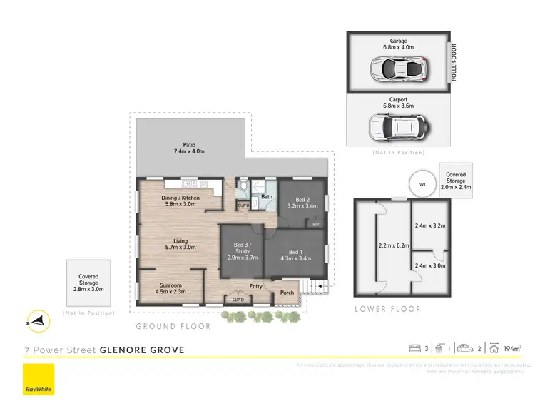 Floorplan of Homely house listing, 7 Power Street, Glenore Grove QLD 4342