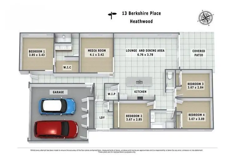 Floorplan of Homely house listing, 13 Berkshire Place, Heathwood QLD 4110