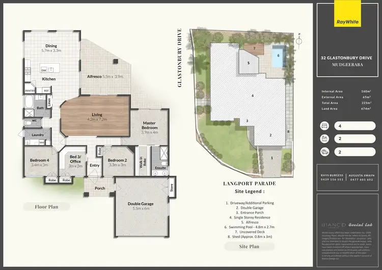 Floorplan of Homely house listing, 32 Glastonbury Drive, Mudgeeraba QLD 4213