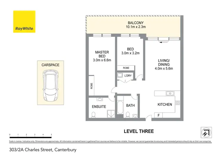 Floorplan of Homely apartment listing, 303/2A Charles Street, Canterbury NSW 2193