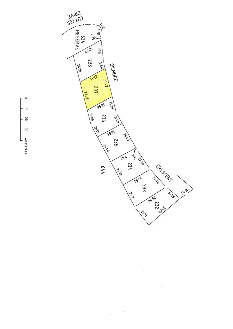 Floorplan of Homely land listing, 54 Gilmore Crescent, Wallaroo SA 5556