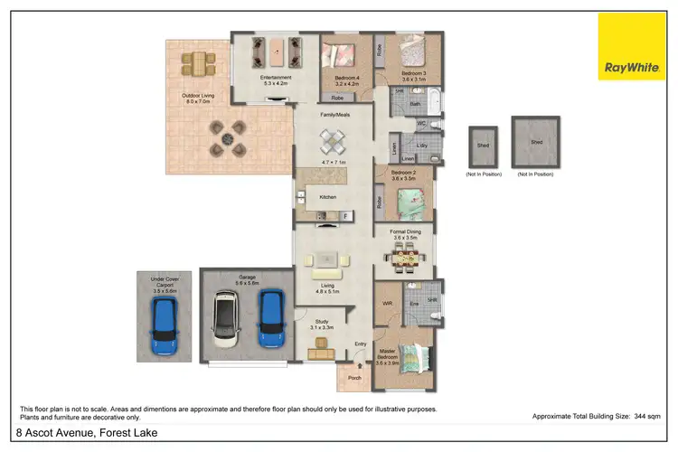 Floorplan of Homely house listing, 8 Ascot Avenue, Forest Lake QLD 4078
