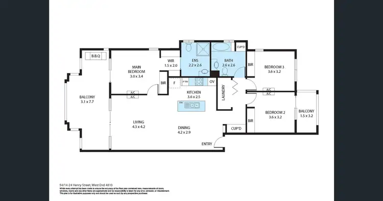 Floorplan of Homely house listing, 48/6-24 Henry Street, West End QLD 4810