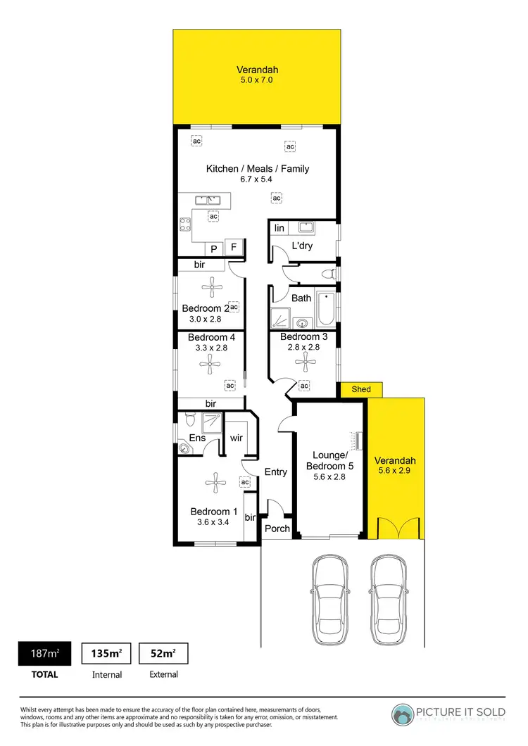Floorplan of Homely house listing, 1 Monterey Drive, Munno Para West SA 5115