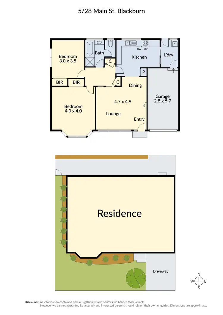 Floorplan of Homely unit listing, 5/28 Main Street, Blackburn VIC 3130