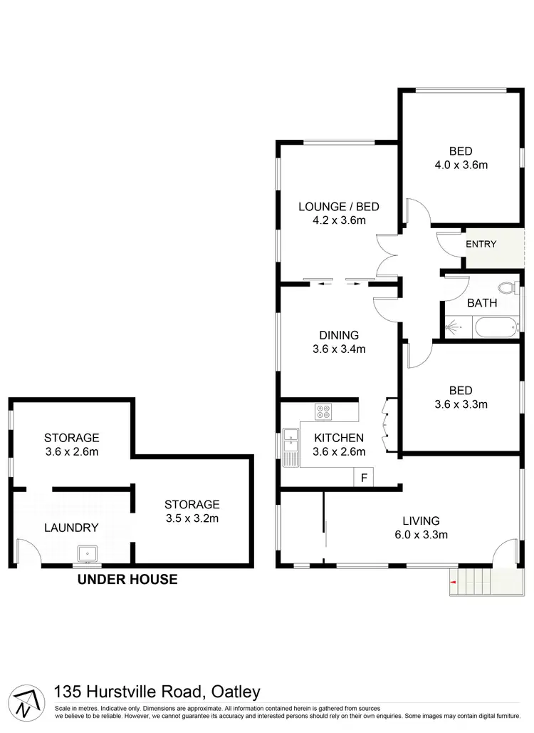 Floorplan of Homely house listing, 135 Hurstville Road, Oatley NSW 2223