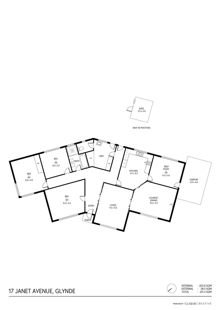 Floorplan of Homely house listing, 17 Janet Avenue, Glynde SA 5070
