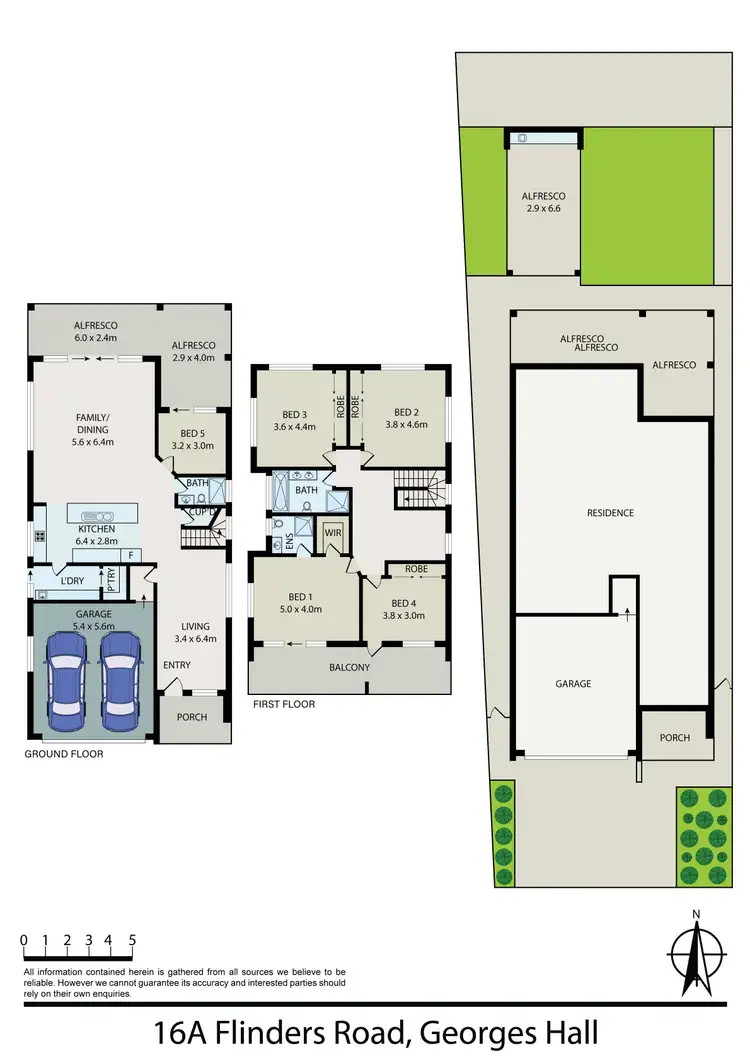 Floorplan of Homely house listing, 16a Flinders Road, Georges Hall NSW 2198