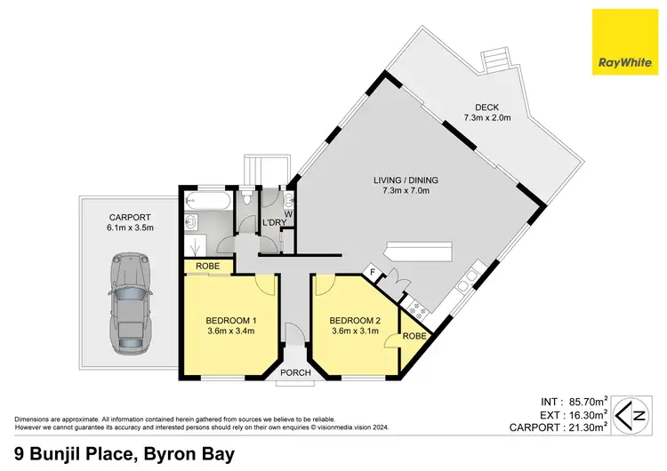 Floorplan of Homely house listing, 9 Bunjil Place, Byron Bay NSW 2481