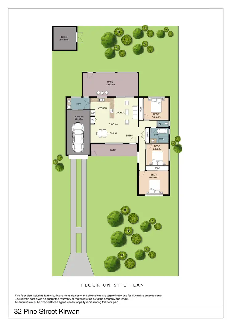 Floorplan of Homely house listing, 32 Pine Street, Kirwan QLD 4817