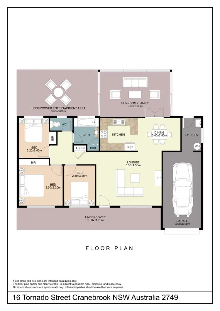 Floorplan of Homely house listing, 16 Tornado Crescent, Cranebrook NSW 2749
