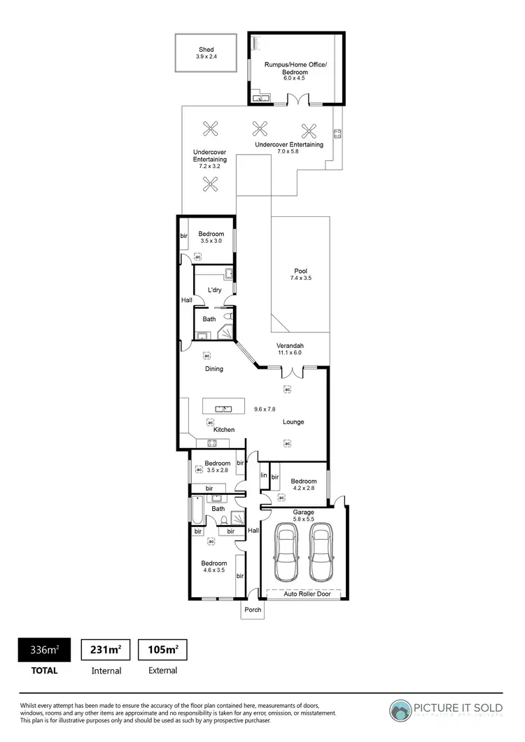 Floorplan of Homely house listing, 46A Dyott Avenue, Hampstead Gardens SA 5086