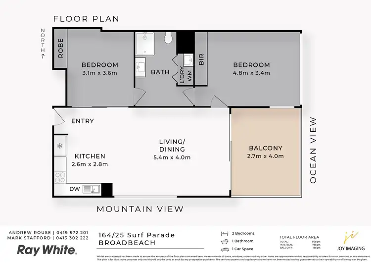 Floorplan of Homely apartment listing, 164/25 Surf Parade, Broadbeach QLD 4218