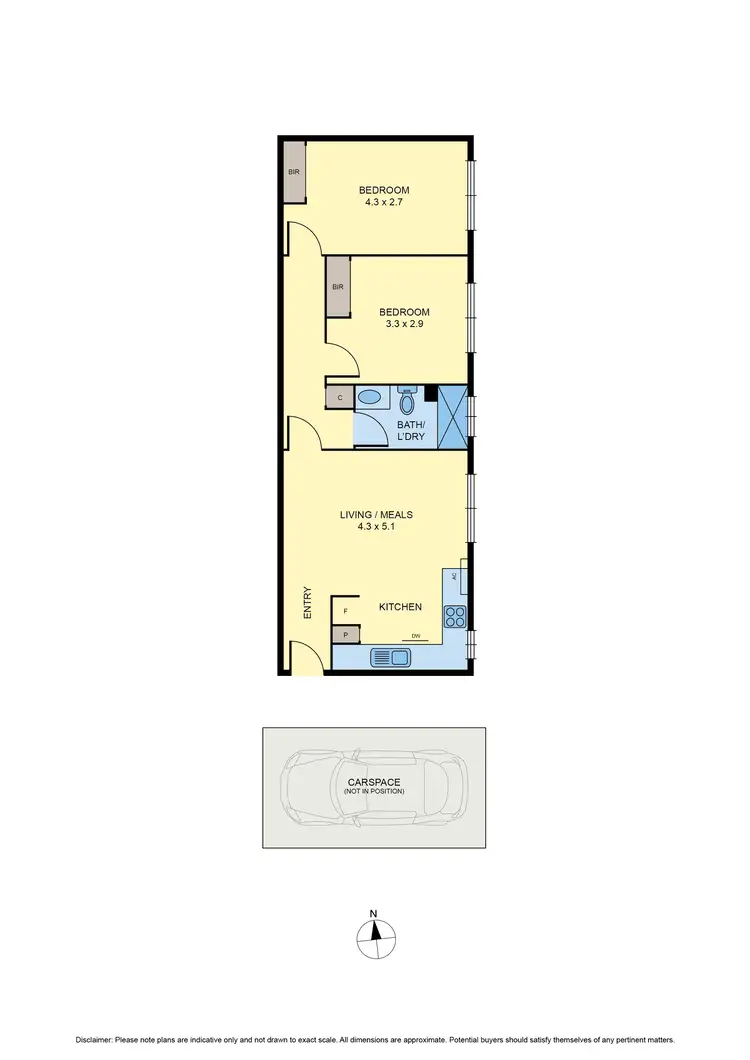 Floorplan of Homely apartment listing, 18/31 Norwood Street, Flemington VIC 3031
