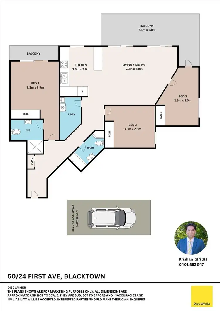 Floorplan of Homely unit listing, 50/24 FIRST Avenue, Blacktown NSW 2148