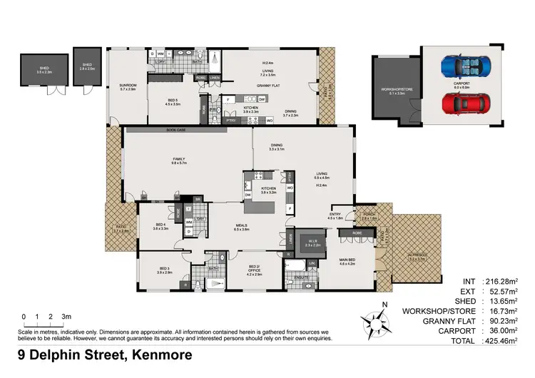 Floorplan of Homely house listing, 9 Delphin Street, Kenmore QLD 4069