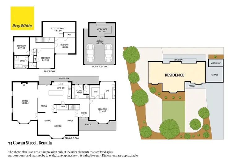 Floorplan of Homely house listing, 73 Cowan Street, Benalla VIC 3672