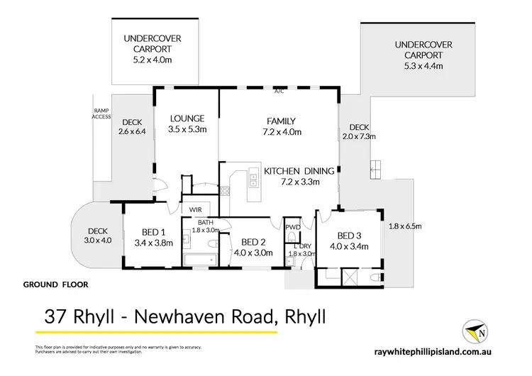 Floorplan of Homely house listing, 37 Rhyll-Newhaven Road, Rhyll VIC 3923