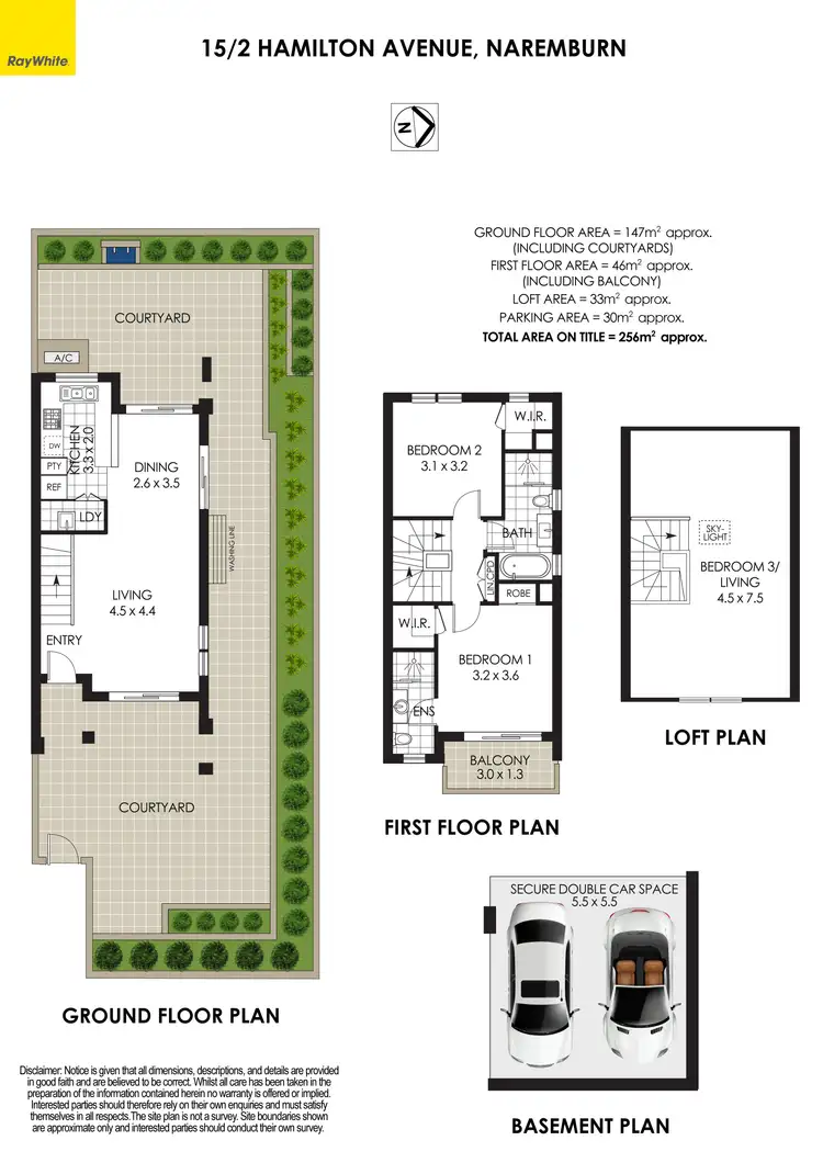 Floorplan of Homely townhouse listing, 15/2 Hamilton Avenue, Naremburn NSW 2065