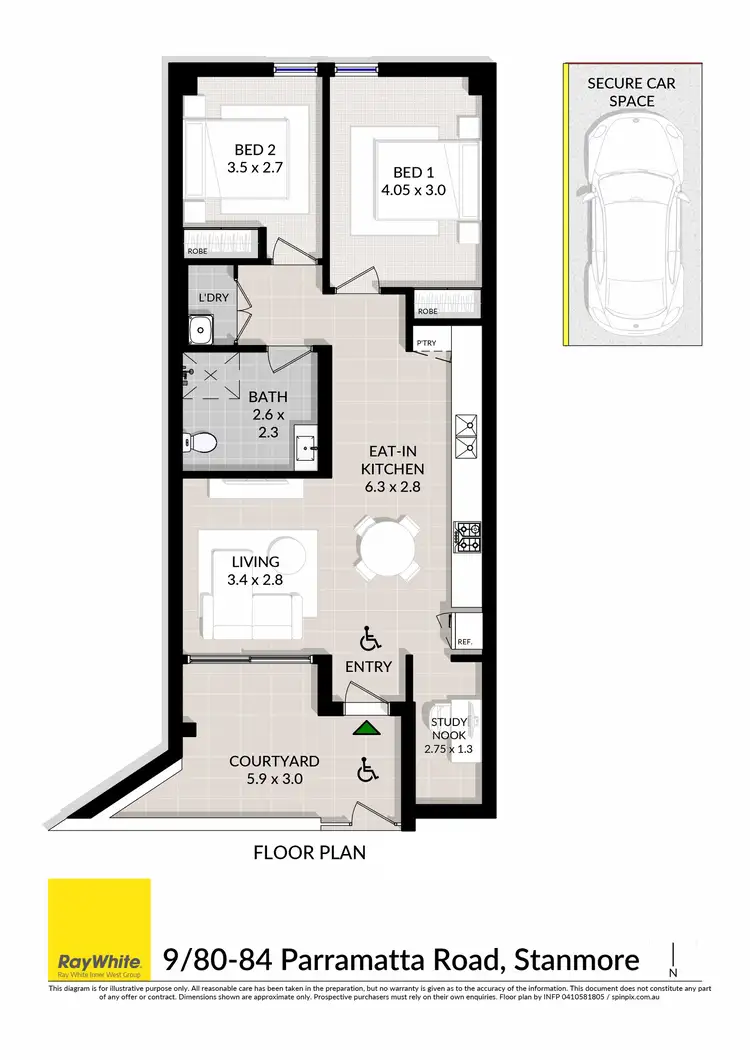 Floorplan of Homely apartment listing, 9/80-84 Parramatta Road, Stanmore NSW 2048
