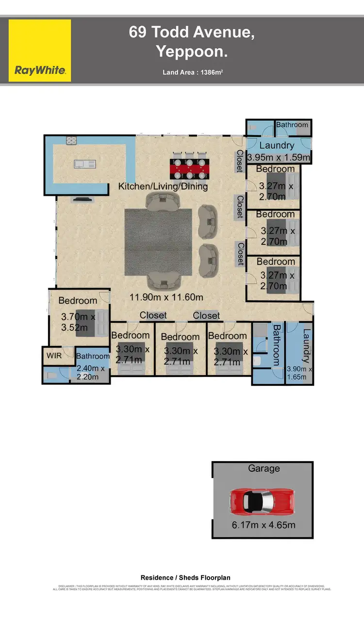 Floorplan of Homely house listing, 69 Todd Avenue, Yeppoon QLD 4703