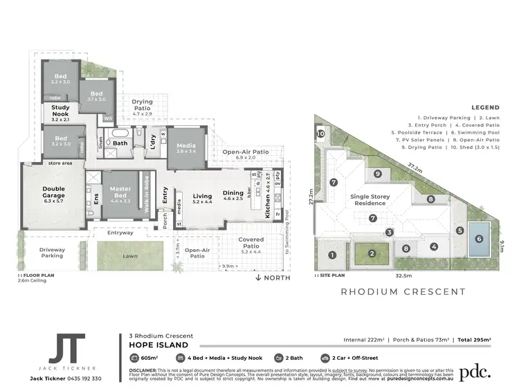 Floorplan of Homely house listing, 3 Rhodium Crescent, Hope Island QLD 4212