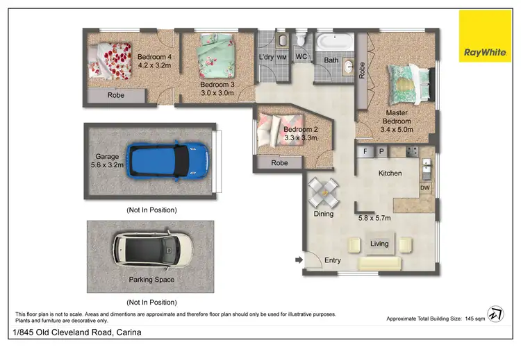 Floorplan of Homely unit listing, 1/845 Old Cleveland Road, Carina QLD 4152