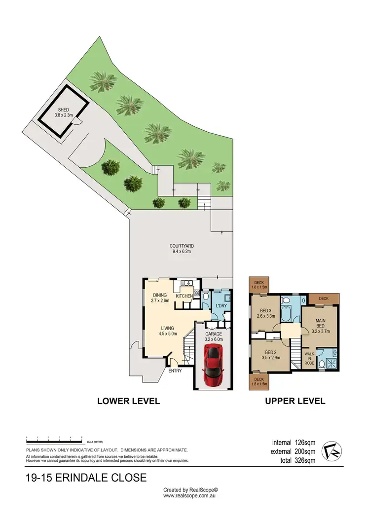 Floorplan of Homely townhouse listing, 19/15 Erindale Close, Wishart QLD 4122
