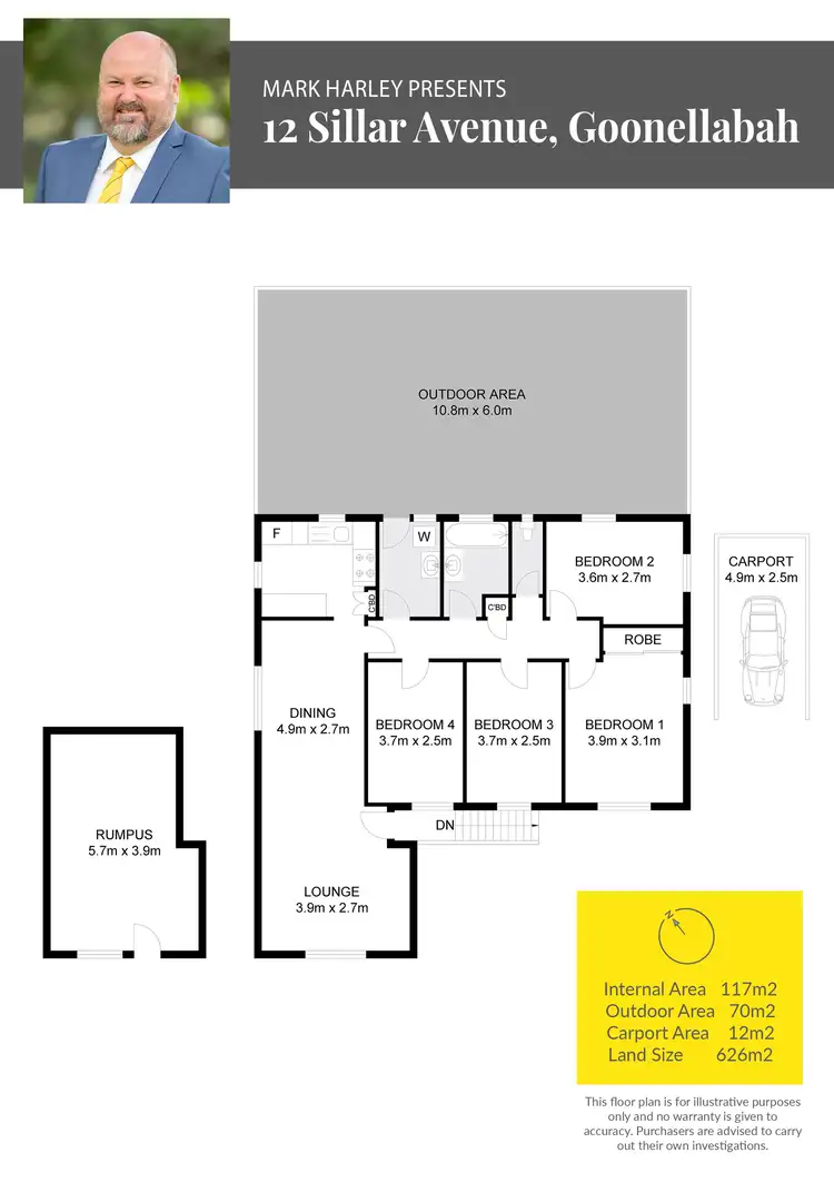 Floorplan of Homely house listing, 12 Sillar Avenue, Goonellabah NSW 2480