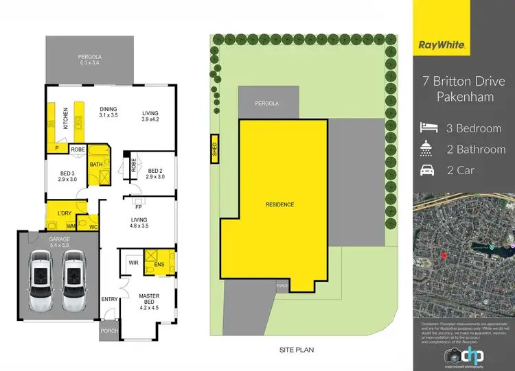 Floorplan of Homely house listing, 7 Britton Drive, Pakenham VIC 3810