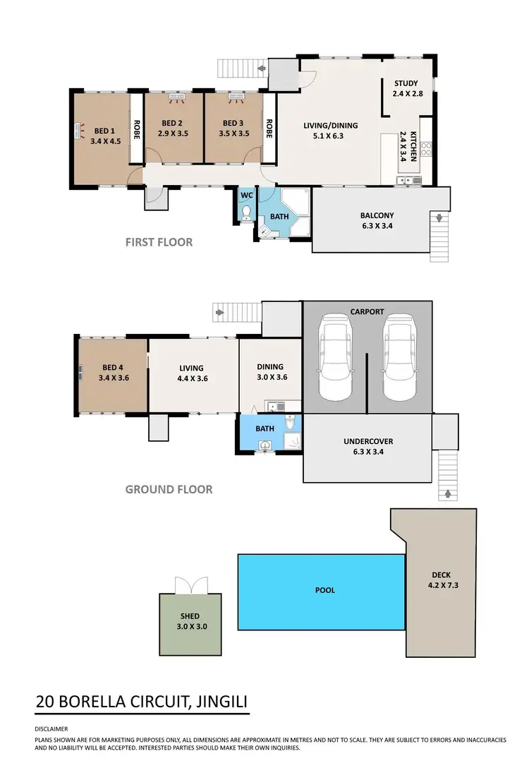 Floorplan of Homely house listing, 20 Borella Circuit, Jingili NT 810