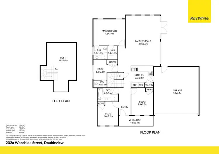 Floorplan of Homely house listing, 202A Woodside Street, Doubleview WA 6018
