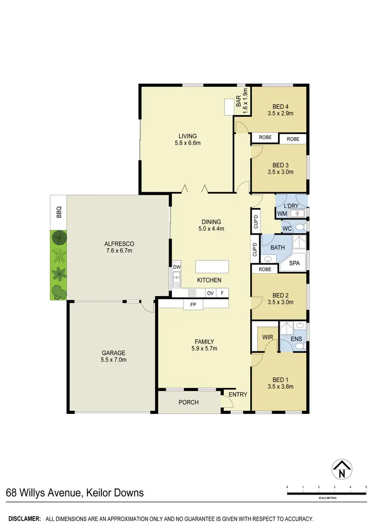 Floorplan of Homely house listing, 68 Willys Avenue, Keilor Downs VIC 3038