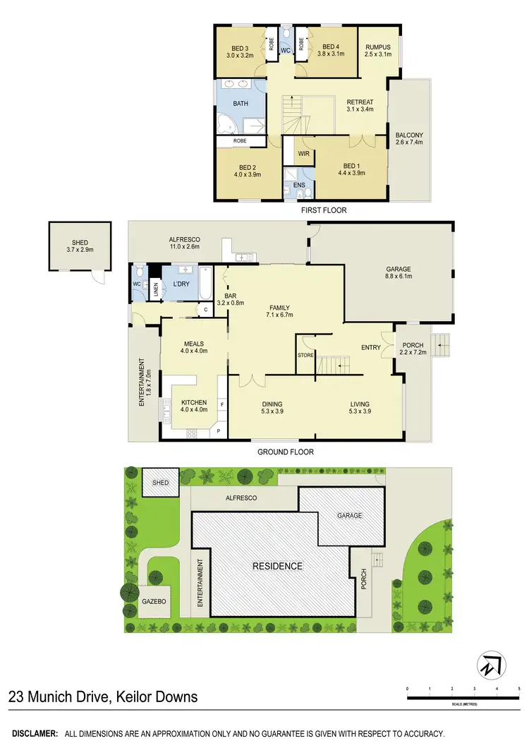 Floorplan of Homely house listing, 23 Munich Drive, Keilor Downs VIC 3038
