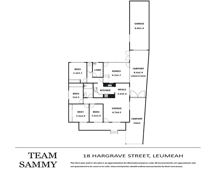 Floorplan of Homely house listing, 18 Hargrave Street, Leumeah NSW 2560