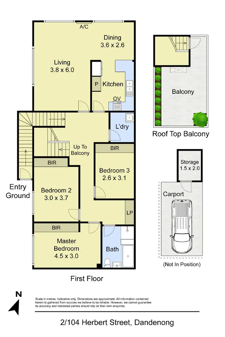 Floorplan of Homely unit listing, 2/104 Herbert Street, Dandenong VIC 3175