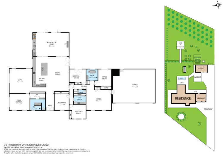 Floorplan of Homely house listing, 32 Peppermint Drive, Springvale NSW 2650