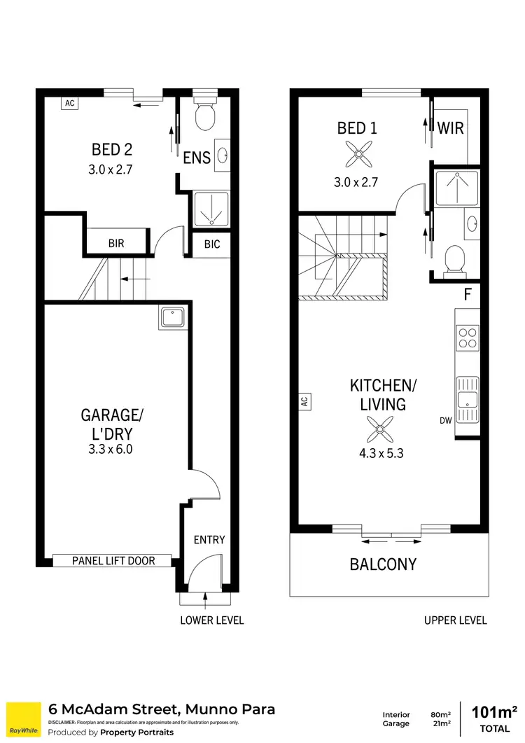Floorplan of Homely house listing, 6 McAdam Street, Munno Para SA 5115
