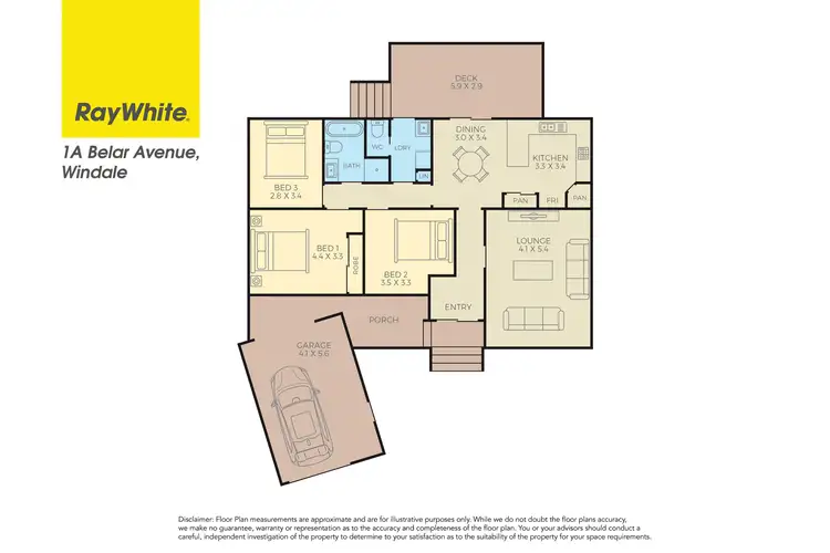 Floorplan of Homely house listing, 1A Belar Avenue, Windale NSW 2306