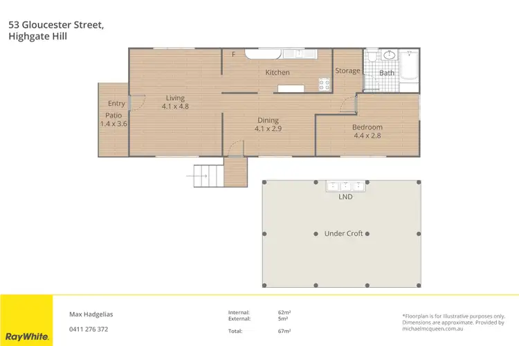 Floorplan of Homely house listing, 53 Gloucester Street, Highgate Hill QLD 4101