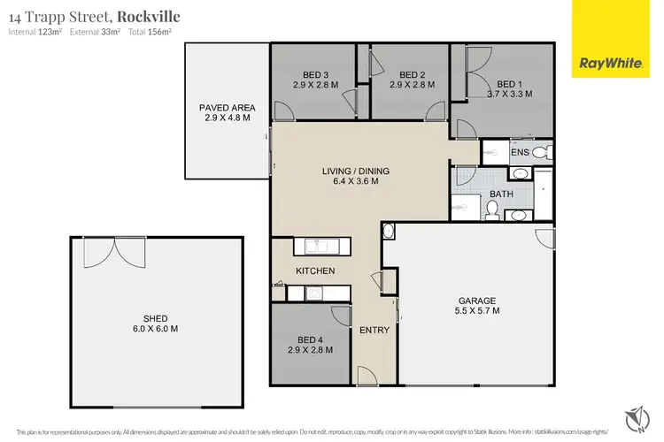 Floorplan of Homely house listing, 14 Trapp Street, Rockville QLD 4350